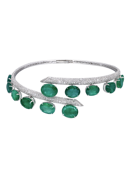 Emerald and Diamond Collar