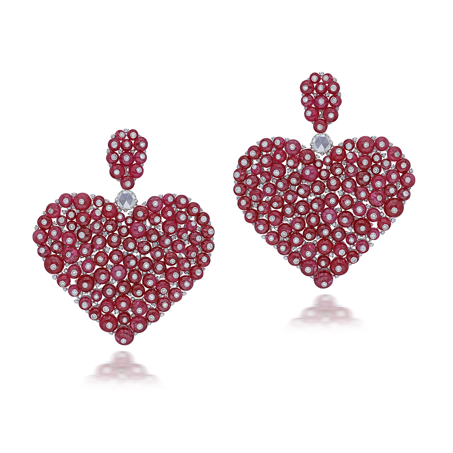 RUBY AND DIAMOND EARRINGS