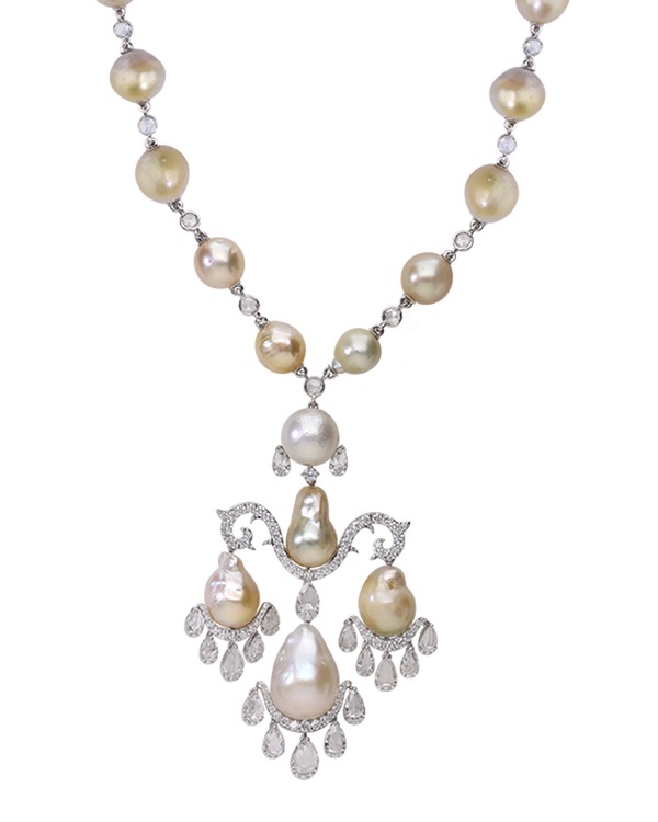 Baroque Drop Necklace
