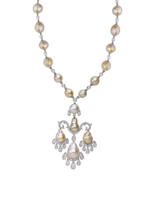 Baroque Drop Necklace