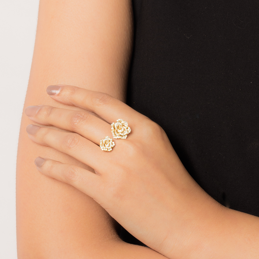 La Vie En Rose Ring, Double Motif