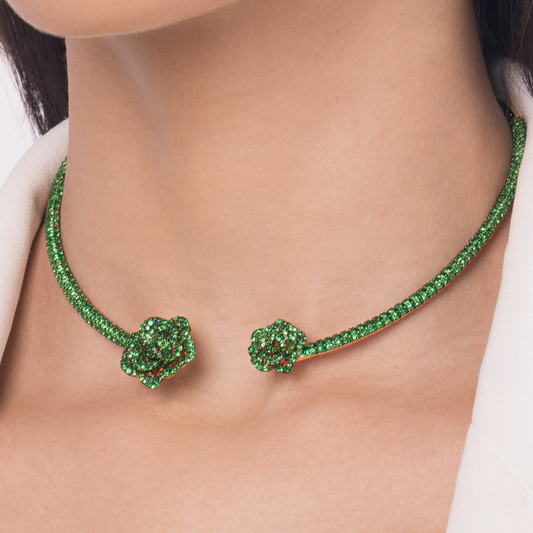 La Vie en Rose Tsavorite Necklace