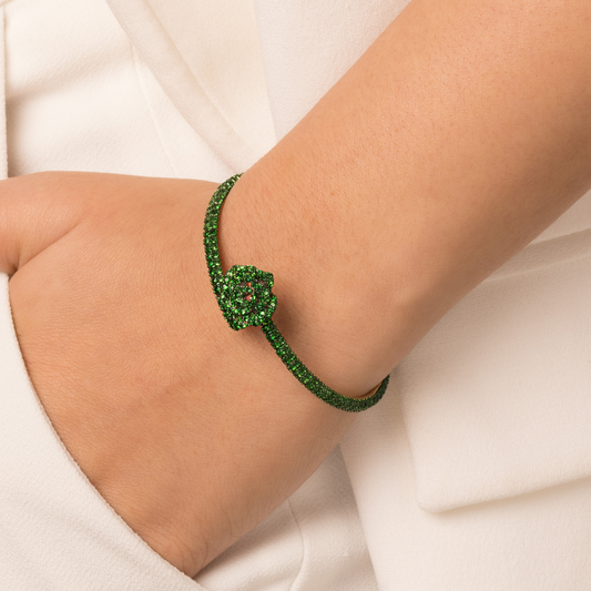 La Vie En Rose Tsavorite Bracelet, Single Motif