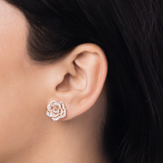 La Vie En Rose Earrings, Petite