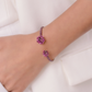 La Vie En Rose Ruby Bracelet, Double Motif