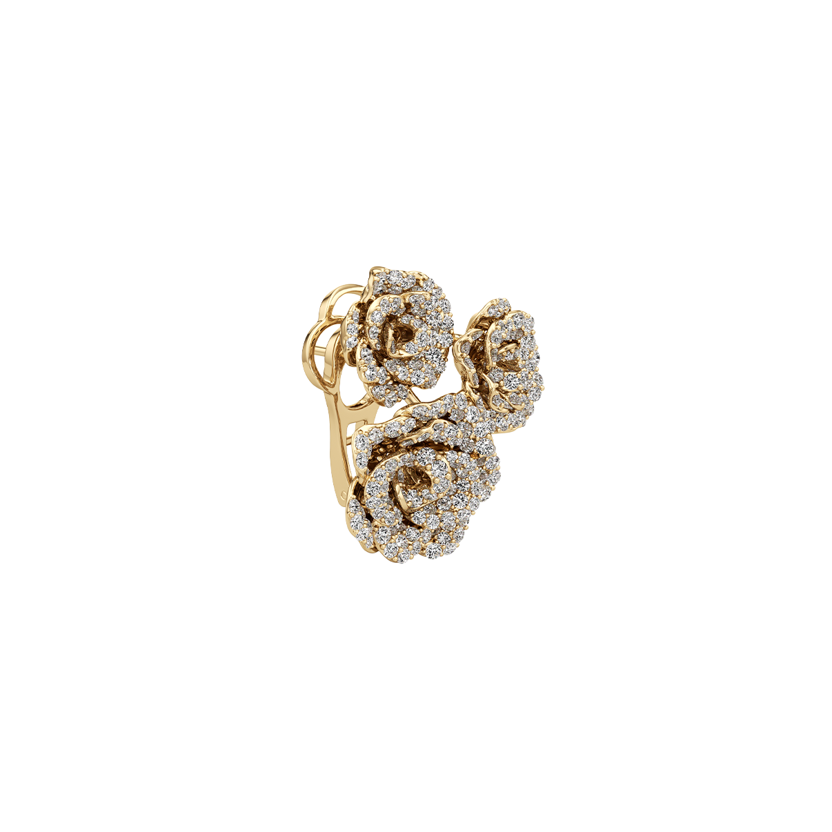 La Vie En Rose Earring, Triple Motif